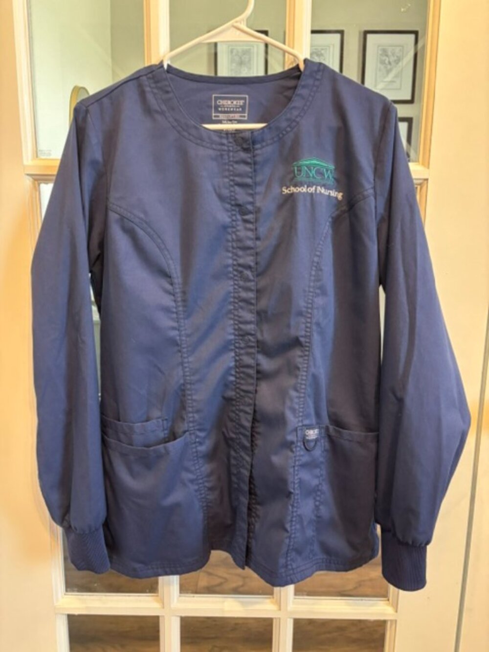 UNC-Wilmington School of Nursing Scrub Jacket - SMALL